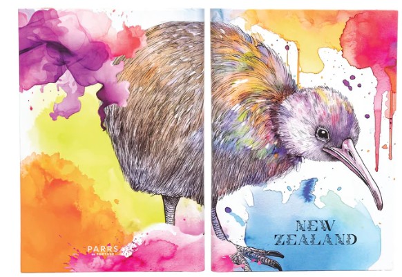 Notebook - Watercolour kiwi