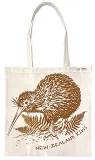 Large cotton kiwi bag