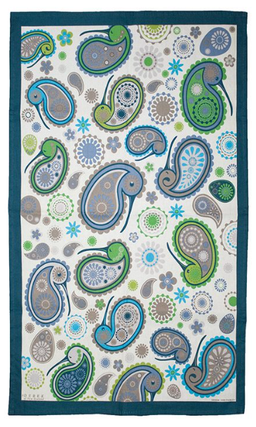 Paisley Kiwi Tea Towel