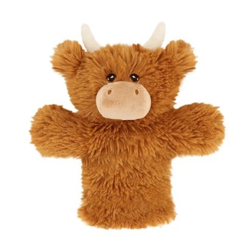 Highland cow - hand puppet
