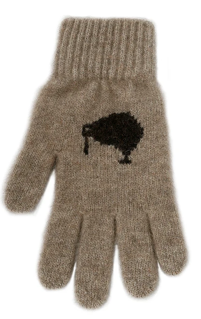 Possum/Merino Gloves - Kiwi