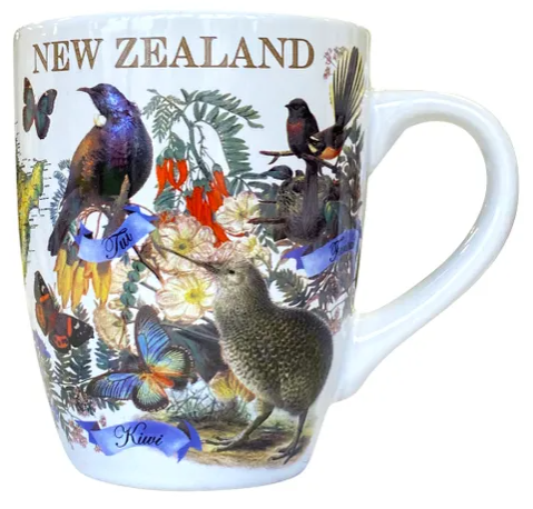Vintage NZ Map Bistro Mug