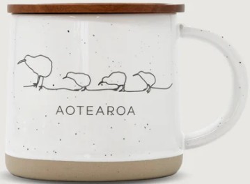 Kiwi ceramic mug - stone