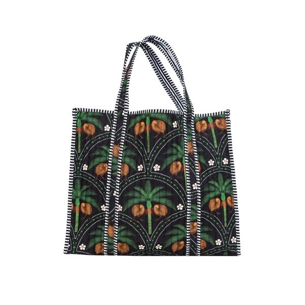 Quilted bag - Kiwi tropics